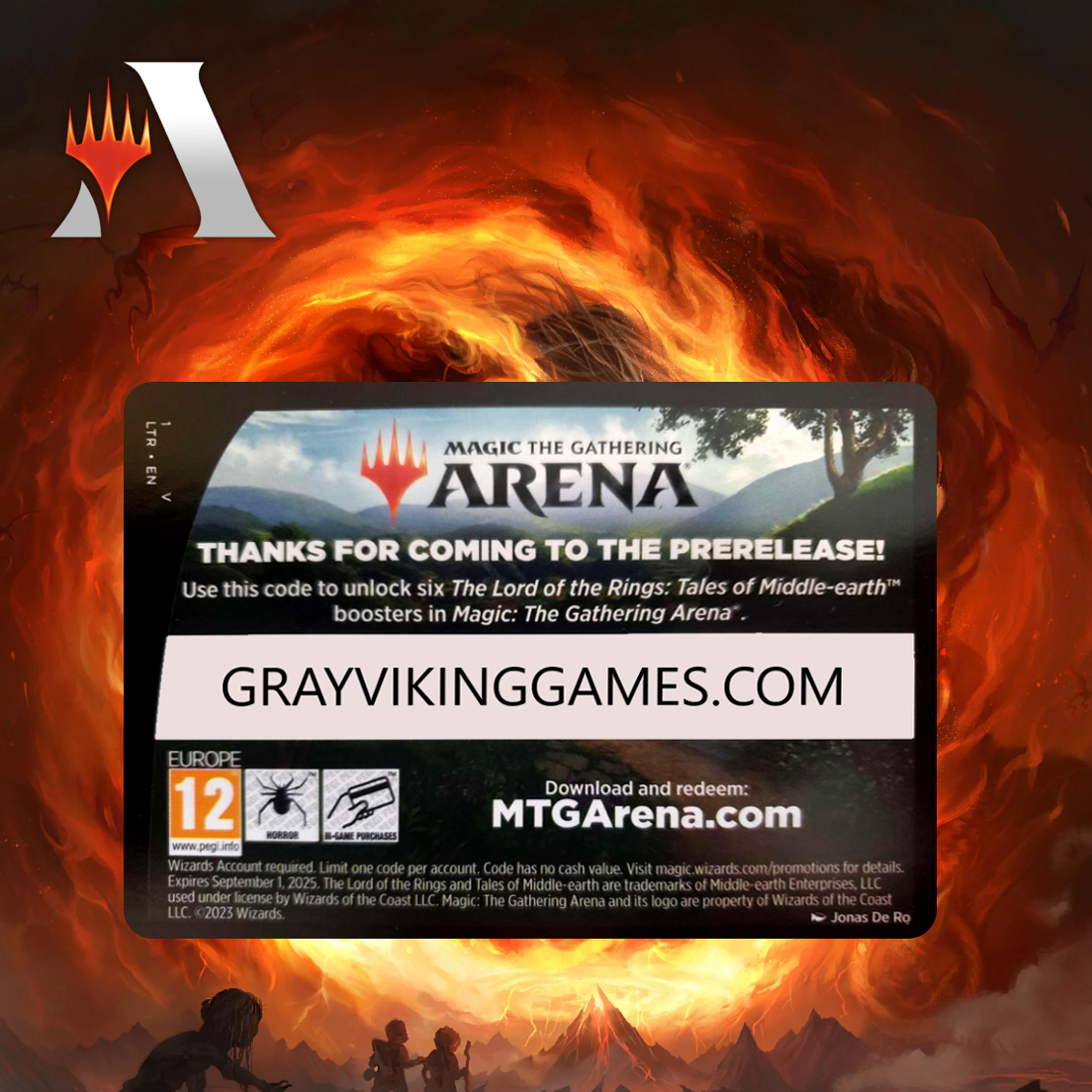 Lord of the Rings: Tales of Middle Earth Prerelease Pack Code - 6 Boos Gray Viking Games Lord of the Rings: Tales of Middle Earth Prerelease Pack Code - 6 Boos Gray Viking Games