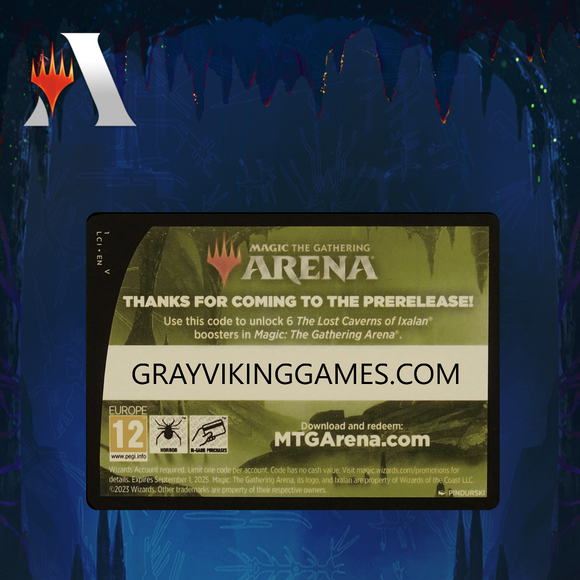 The Lost Caverns of Ixalan Prerelease Pack Code (6 Boosters) MTG Arena Code MTGA Code