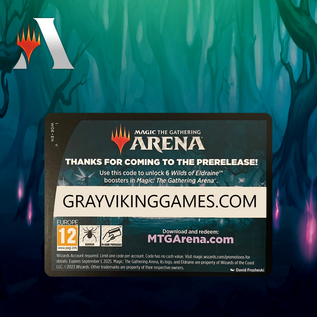 free cards mtg arena Wilds of Eldraine Prerelease Pack Code