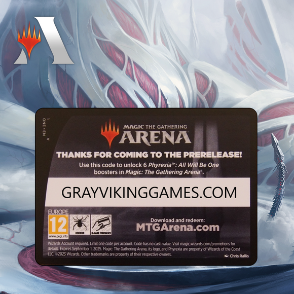 Phyrexia: All Will Be One Prerelease Pack Code (6 Boosters) MTG Arena Code MTGA Code