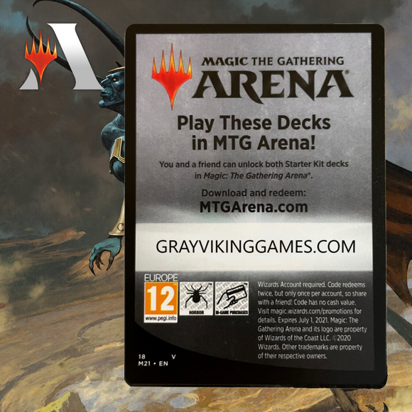 MTGA MTG Arena Amazon Core Set 2021 MTGA Starter Decks Code (2 Uses)