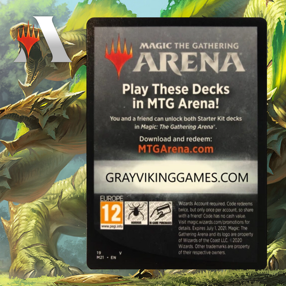 MTGA MTG Arena Core Set 2021 MTGA Starter Decks Code (2 Uses)