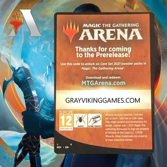 MTGA MTG Arena Core Set 2021 PreRelease Pack Code (6 Boosters)