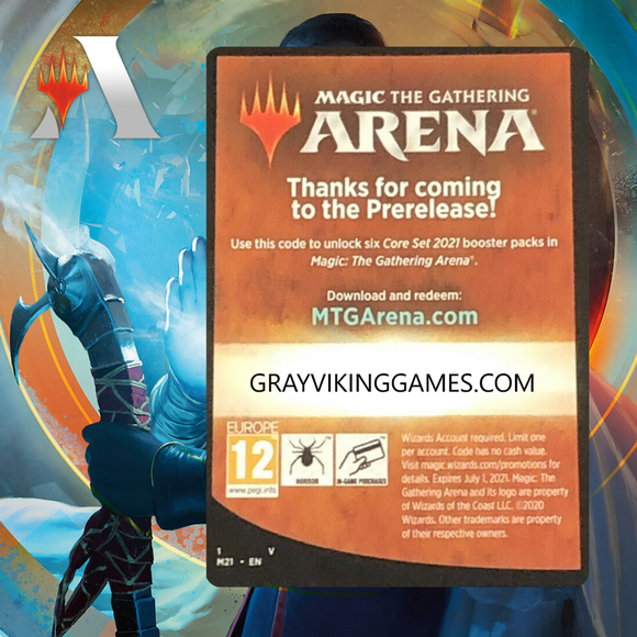 Core Set 2021 Prerelease Pack Code (6 Boosters) MTG Arena Code MTGA Code