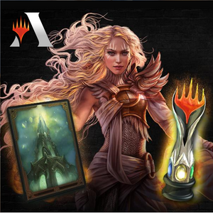 MTGA MTG Arena Serra Avatar Mana Vault Sleeve & Trophy Bundle Code