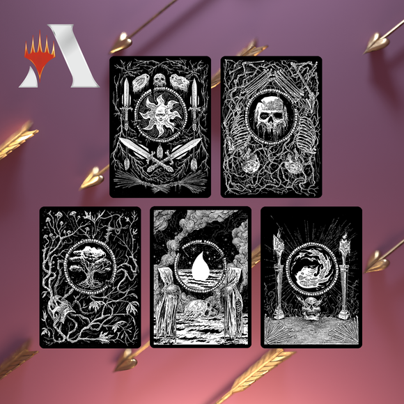 MTGA MTG Arena Unfathomable Crushing Brutality of Basic Lands Secret Lair Sleeves Bundle Code