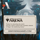 MTGA MTG Arena War of the Spark JPN Alternate Art Planeswalker Sleeves (2 Random)